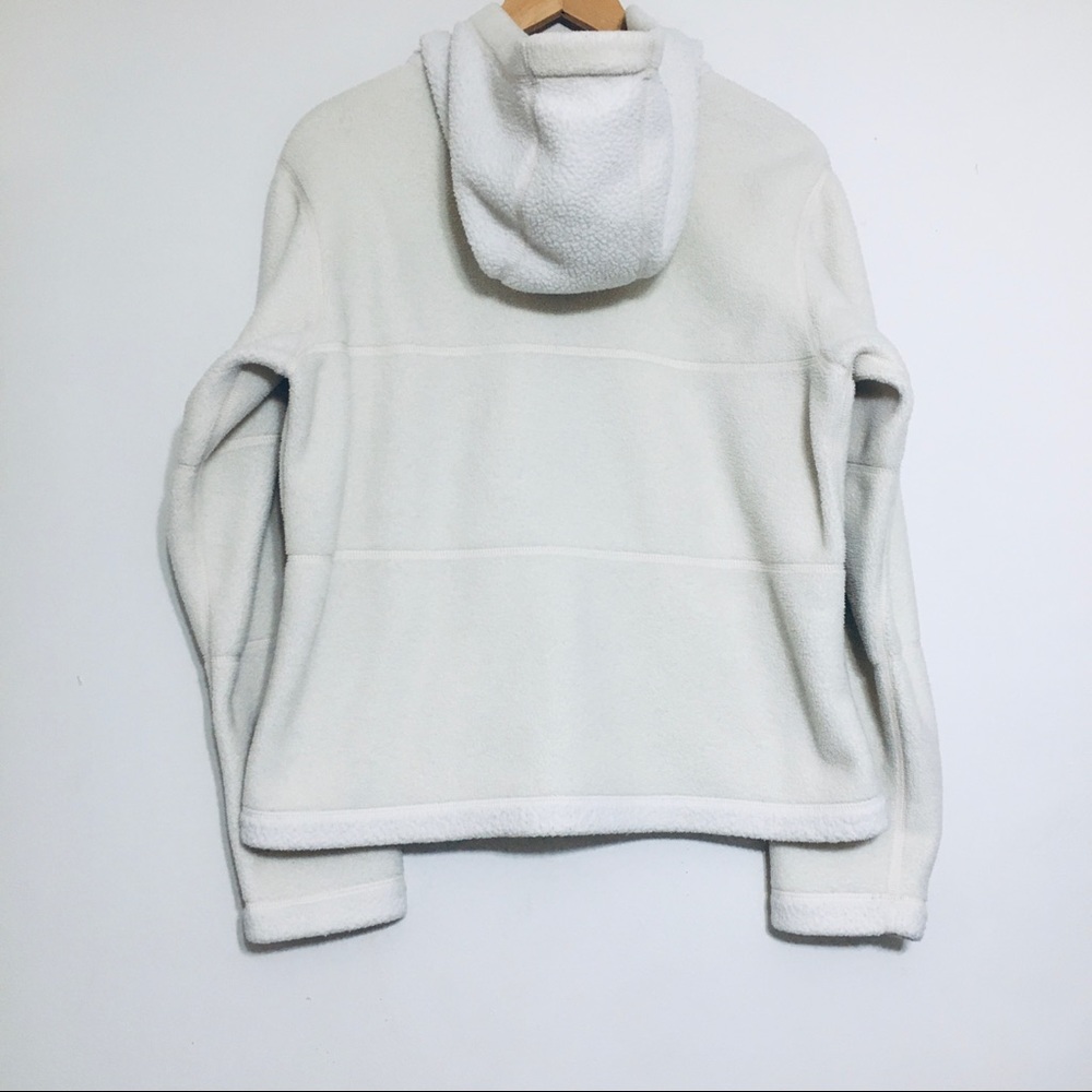 Patagonia Synchilla Hoodie Cream Teddy Fleece Full Zip Jacket Size Large - Picture 2 of 4